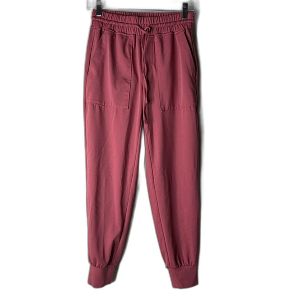 Lou & Grey mauve drawstring jogger pants with pockets size XS